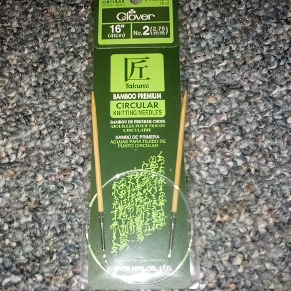 Clover Takumi Bamboo Knitting Needles 16" No.2 Christmas Gifts